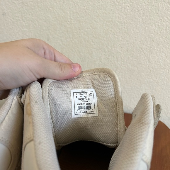 Supra Vaider LC Skate Shoe High Top Sneaker Men's Size 9 Off White Gold Cream - Picture 10 of 12